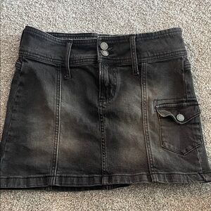 Wild Fable Black Denim Mini Skirt